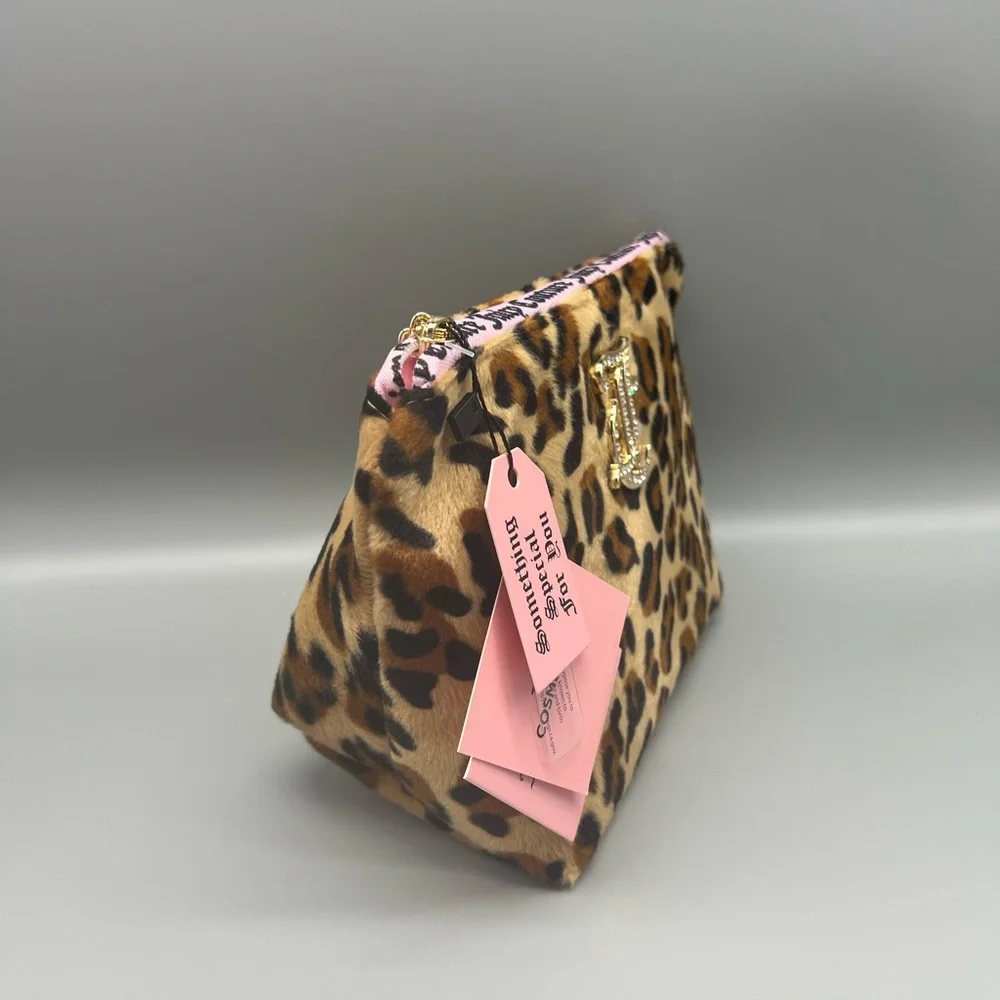 Juicy couture leopard print cosmetics bag